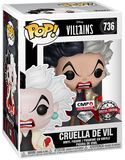 Figura Vinilo Cruella De Vil (Glitter) 736, 101 Dálmatas, ¡Funko Pop!