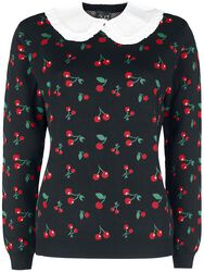 Cherries Knit Pullover & Collar, Pussy Deluxe, Jersey de punto