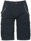 Pantalones Cortos con Cadenas Ray, Black Premium by EMP, Pantalones cortos
