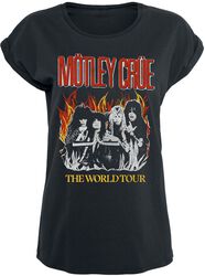 Vintage World Tour Flames, Mötley Crüe, Camiseta