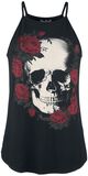 Skull & Roses Top, Black Premium by EMP, Top