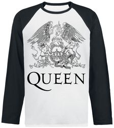 Crest Vintage, Queen, Camiseta Manga Larga