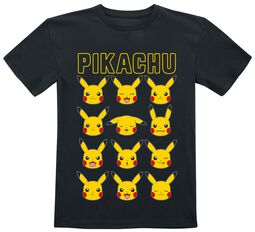Kids - Pikachu Faces, Pokémon, Camiseta