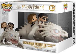 Figura vinilo Harry, Hermione and Ron riding Gringotts Dragon (Pop Rides) 93, Harry Potter, ¡Funko Pop!