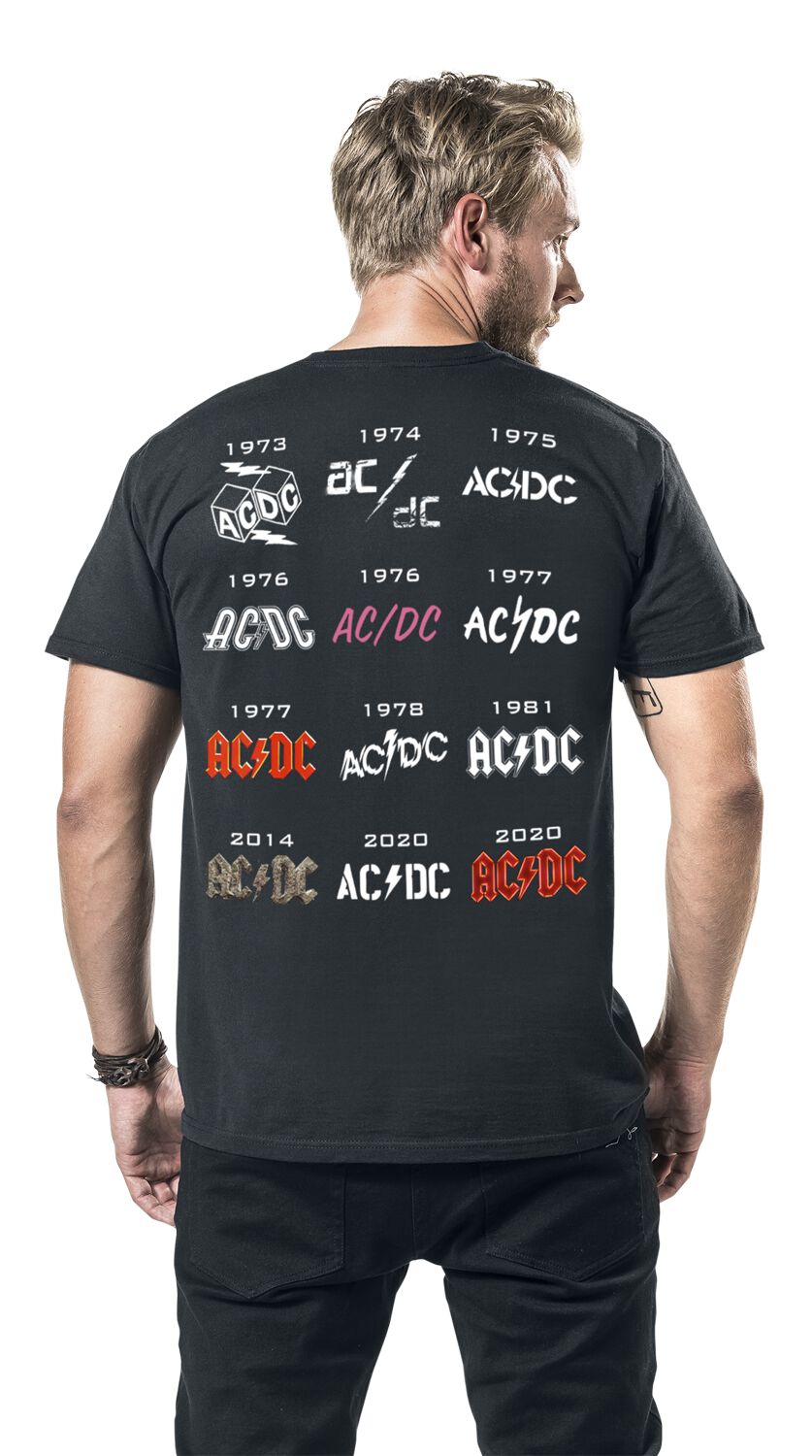 50 Years Logo History | AC/DC Camiseta | EMP