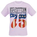 North American Tour '75, Led Zeppelin, Camiseta