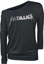 Spiked Logo, Metallica, Camiseta Manga Larga