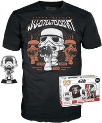 Stormtrooper (Metallic Design) - T-Shirt plus Funko - POP! & Tee