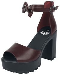 High Heels with Small Studded Bow, Rock Rebel by EMP, Tacón alto