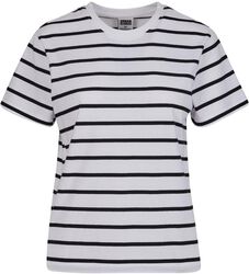 Ladies Striped Boxy Tee, Urban Classics, Camiseta