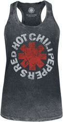 Distressed Logo, Red Hot Chili Peppers, Top tirante ancho
