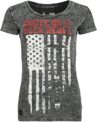 Rock Rebel X Route 66 - T-Shirt, Rock Rebel by EMP, Camiseta
