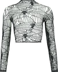 Webs Grasp Long Sleeve Top, KIHILIST by KILLSTAR, Camiseta Manga Larga