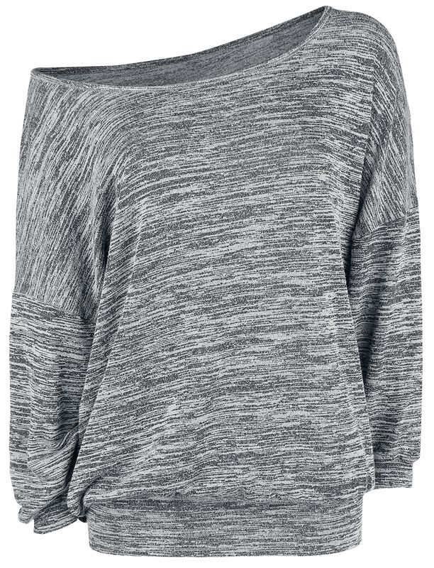 Oversized Melange Wideneck Sweater
