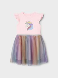 NMFhappi S/S dress unicorn, name it, Vestido