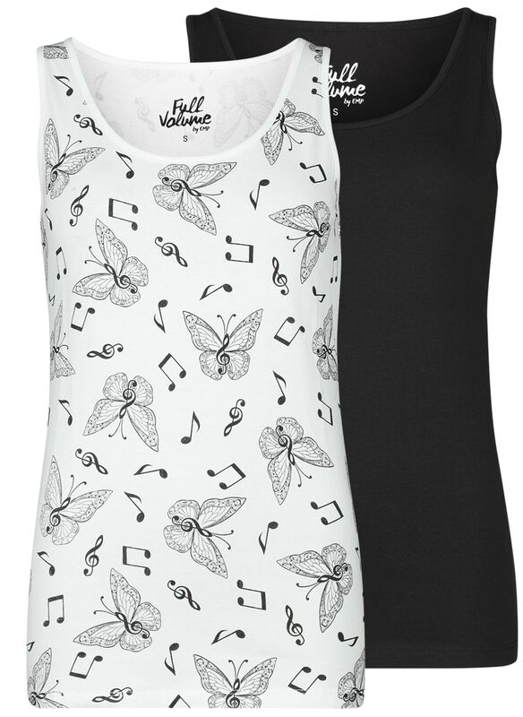 Doble pack tops Butterflies and musical notes